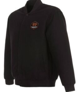 MLS Team Houston Dynamo FC Black Wool Jacket