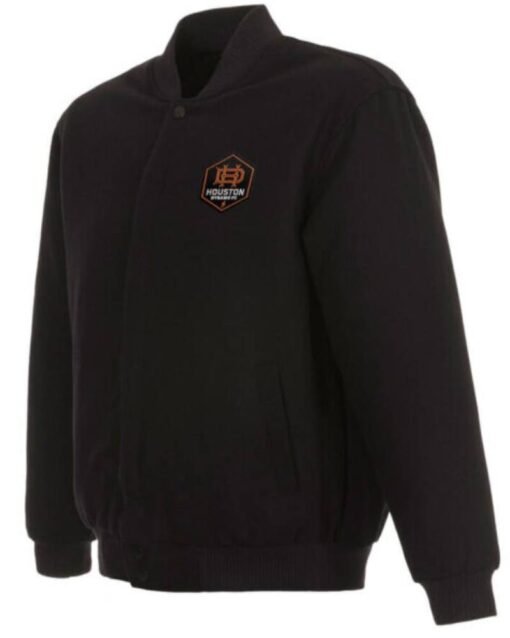 MLS Team Houston Dynamo FC Black Wool Jacket