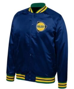 MLS Team LA Galaxy Navy Blue Satin Jacket