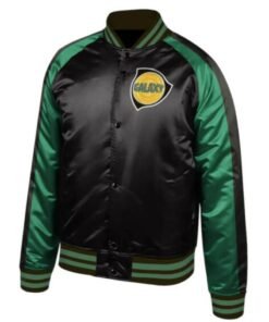 MLS LA Galaxy Black And Green Satin Jacket