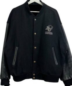 CFL BC Lions CKNW-98 Embroidered Black Varsity Jacket