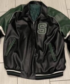 Michigan State Spartans Tricolor Leather Jacket