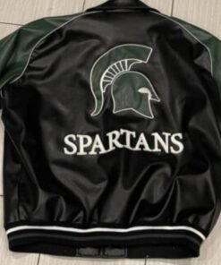 Michigan State Spartans Tricolor Leather Jacket