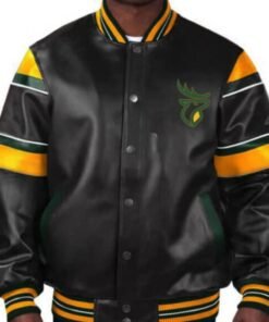 CFL Edmonton Elks Multicolor Leather Jacket