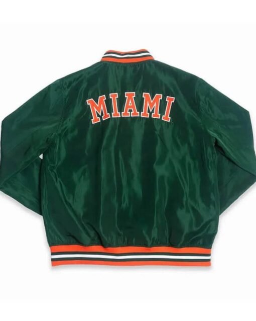 Miami Hurricanes Retro Sebastian Green Jacket