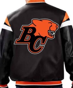 CFL Team BC Lions Leather Varsity Jacket