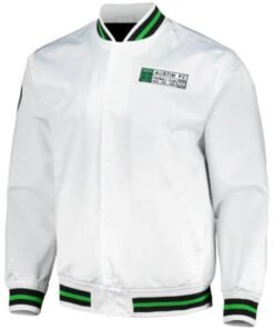 White MLS Team Austin FC Satin Jacket