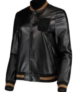 MLS Los Angeles Football Club Black Leather Jacket