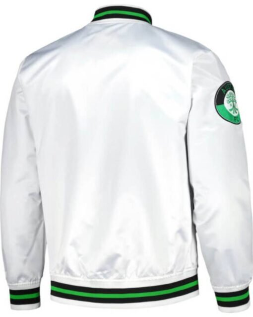 White MLS Team Austin FC Satin Jacket