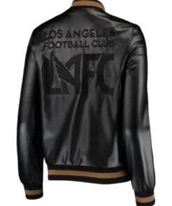 MLS Los Angeles Football Club Black Leather Jacket
