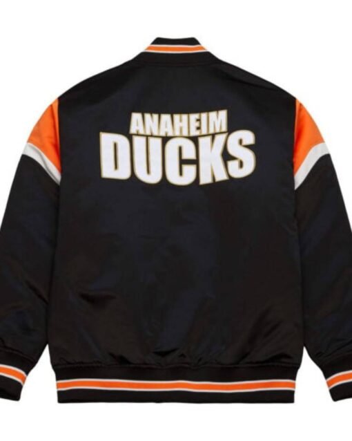 Anaheim Ducks NHL Black Bomber Jacket