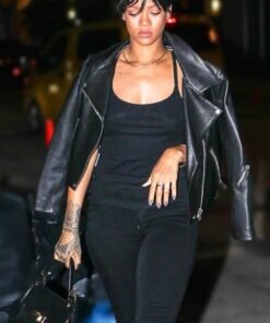 Rihanna Motorcycle Leather Jacket