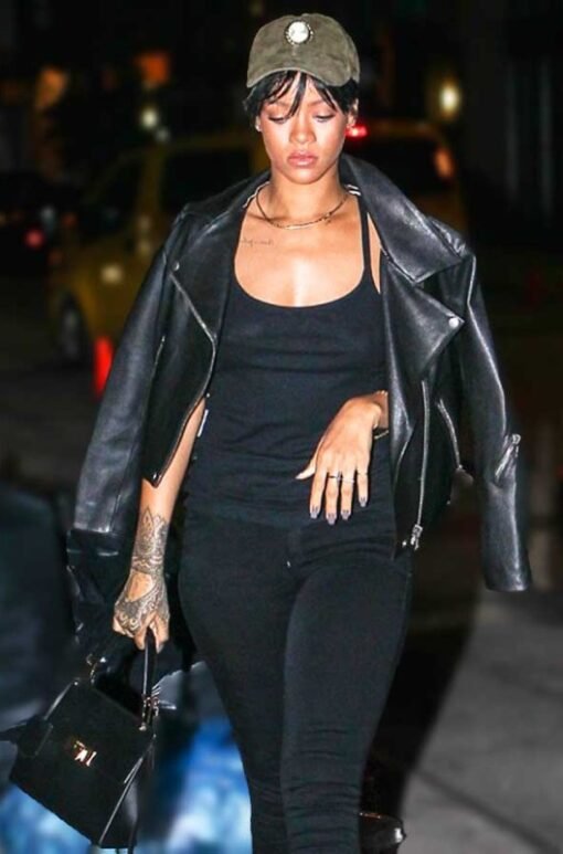 Rihanna Motorcycle Leather Jacket