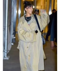 Rihanna Brown Trench Coat