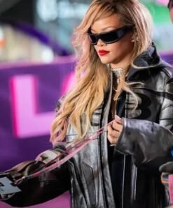 Rihanna F1 Las Vegas Grand Prix Racing Leather Jacket