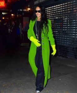 Rihanna Green Coat