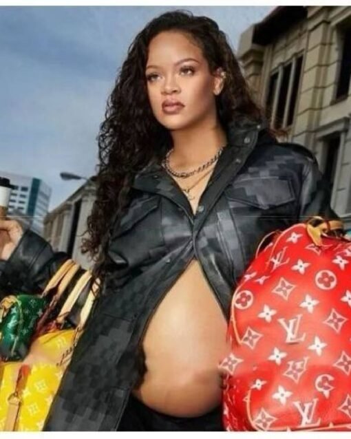 Rihanna Louis Vuitton Leather Jacket