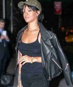 Rihanna Motorcycle Leather Jacket