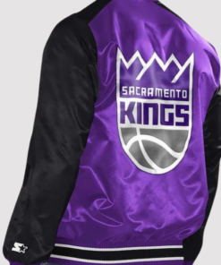 Sacramento Kings Renegade Purple/black Varsity Jacket