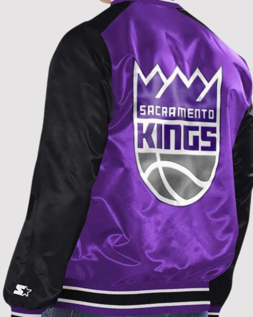 Sacramento Kings Renegade Purple/black Varsity Jacket