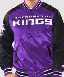 Sacramento Kings Renegade Purple/black Varsity Jacket