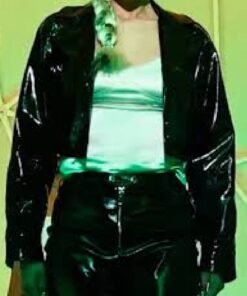 Selena Gomez Black Leather Jacket