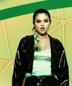 Selena Gomez Black Leather Jacket