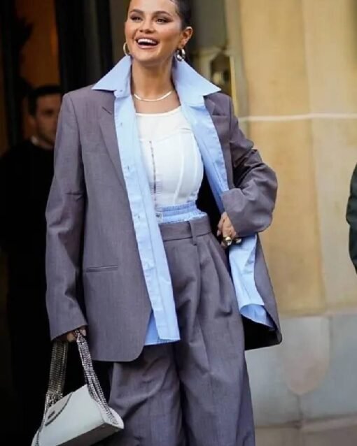 Selena Gomez Lapel Style Blazer