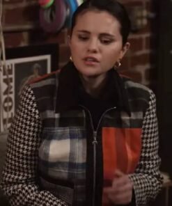 Selena Gomez Tartan Jacket