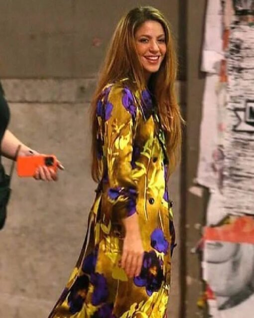 Shakira Monotonia Floral Trench Coat