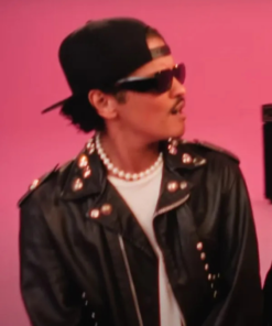 Bruno Mars APT MV Song 2024 Black Leather Jacket