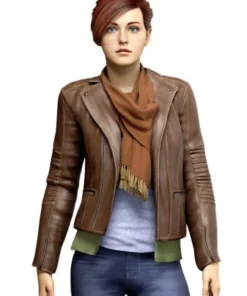 Spider-man Mary Jane Brown Leather Jacket