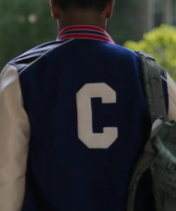 Tariq St. Patrick Power Book II Ghost Blue And White Varsity Jacket