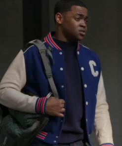 Tariq St. Patrick Power Book II Ghost Blue And White Varsity Jacket