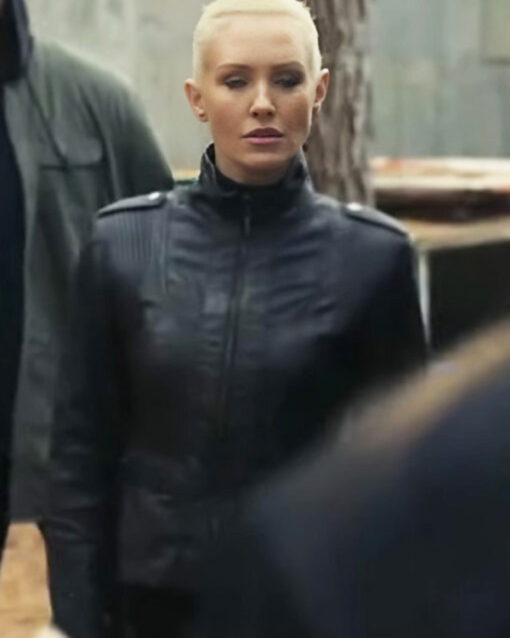 Nicky Whelan 72 Hours 2024 Black Jacket