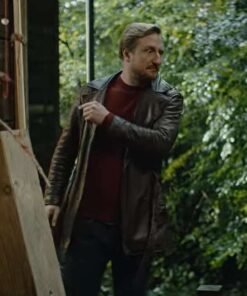 Michael Kranz The Signal Brown Leather Coat