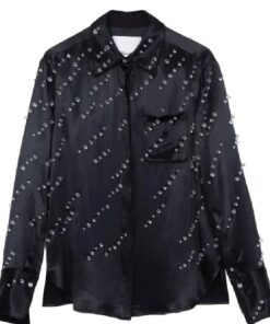 The Today Show Alanis Morissette Black Beaded Shirt