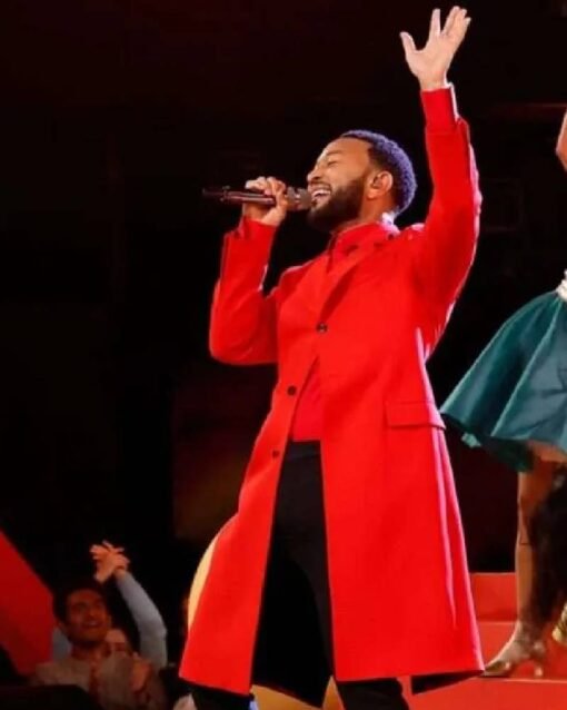 The Voice John Legend Red Coat