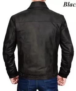 Mens Trucker Leather Jacket