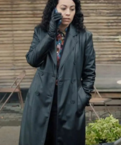 The Irrational Paloma Nozicka Black Leather Coat