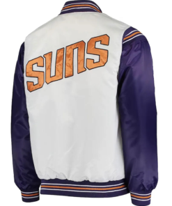 White/purple Phoenix Suns Renegade Jacket