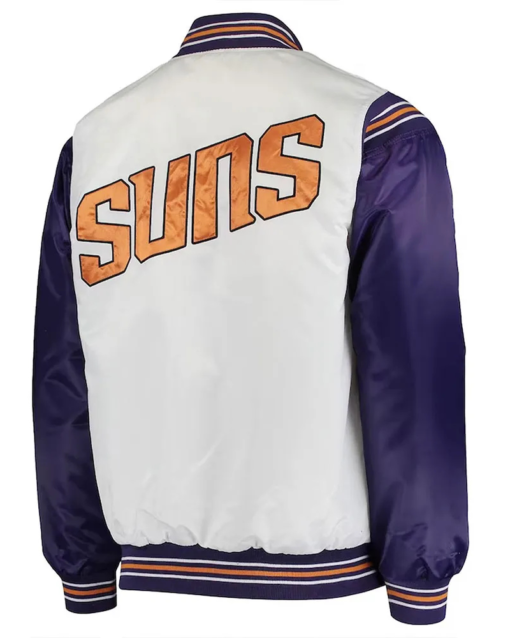 White/purple Phoenix Suns Renegade Jacket