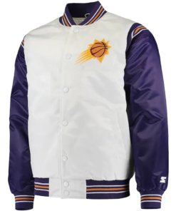 White/purple Phoenix Suns Renegade Jacket
