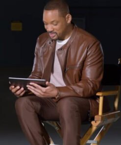 Will Smith Bad Boys Ride Or Die Brown Leather Jacket