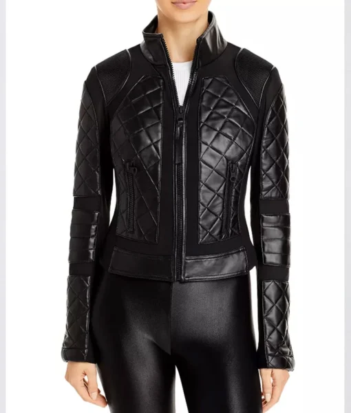 Women’s Moto Leather & Mesh Jacket