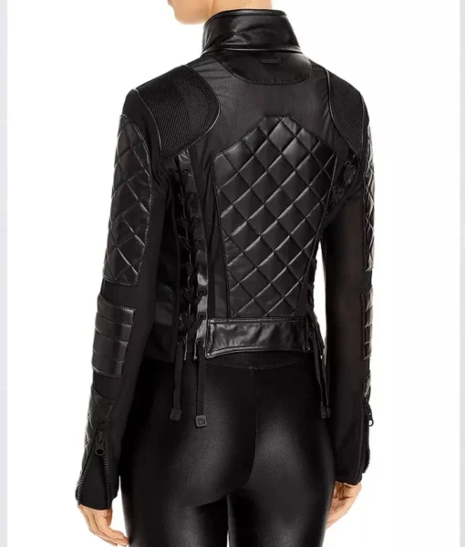 Women’s Moto Leather & Mesh Jacket