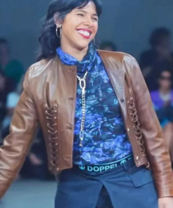 La Maison Paloma Castel Brown Leather Jacket