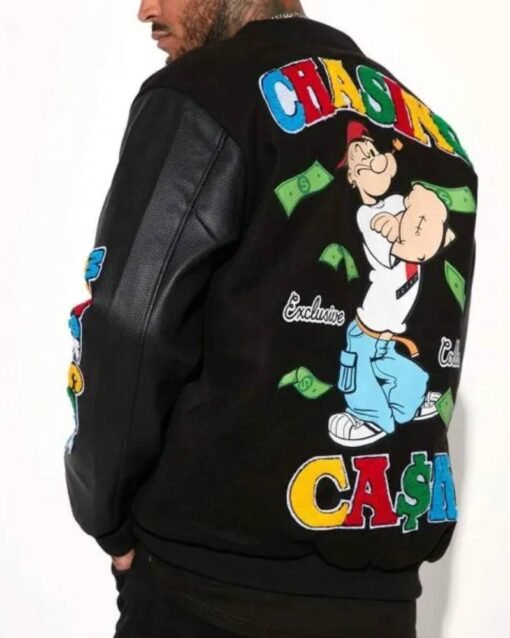 Popeye Chasing Cash Varsity Jacket