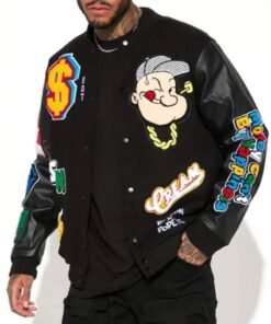 Popeye Chasing Cash Varsity Jacket