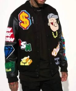 Popeye Chasing Cash Varsity Jacket